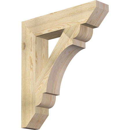 Ekena Millwork Olympic Slat Rough Sawn Bracket, Douglas Fir, 6"W x 30"D x 34"H BKT06X30X34OLY06RDF